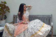 Load image into Gallery viewer, Cloudy Night - Full Moon Gopi Skirt