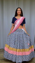 Load image into Gallery viewer, Monsoon Clouds - Gopi Skirt Outfit