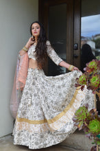 Load image into Gallery viewer, Cloudy Night - Full Moon Gopi Skirt