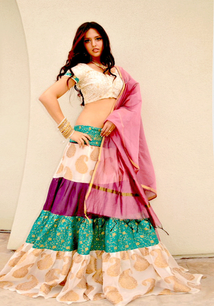 Summer Rose-Gopi Skirt Lehenga