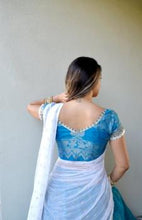 Load image into Gallery viewer, Summer Sky - Silk Gopi Skirt Lehenga