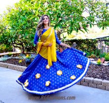 Load image into Gallery viewer, Starry Night - Gopi Skirt Lehenga