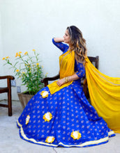 Load image into Gallery viewer, Starry Night - Gopi Skirt Lehenga