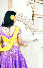 Load image into Gallery viewer, Lavender Field-Gopi Skirt Lehenga