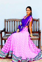 Load image into Gallery viewer, Summer Flowers -Gopi Skirt Lehenga