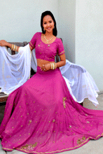 Load image into Gallery viewer, Rose Petals - Gopi Skirt or Lehenga