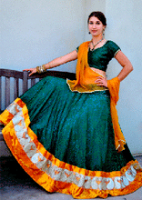 Load image into Gallery viewer, Heavenly Goddess-Gopi Skirt Lehenga