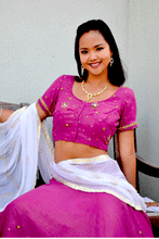 Load image into Gallery viewer, Rose Petals - Gopi Skirt or Lehenga