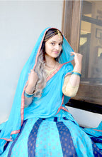 Load image into Gallery viewer, Mystical Blue - Gopi Skirt Outfit