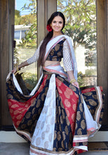 Load image into Gallery viewer, Dancing Paisleys - Gopi Skirt Lehenga - Sold Out