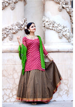 Load image into Gallery viewer, Autumn Fusion - Gopi Skirt Lehenga