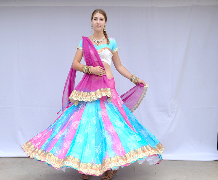 Hawaiian Breeze- Gopi Skirt Lehenga  Skirt outfits, Lehenga, Nice dresses