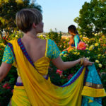 Load image into Gallery viewer, Tropical Sunrise - Gopi Skirt Saree