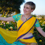 Load image into Gallery viewer, Tropical Sunrise - Gopi Skirt Saree