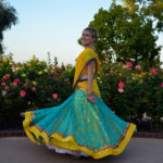 Load image into Gallery viewer, Tropical Sunrise - Gopi Skirt Saree