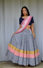 Load image into Gallery viewer, Monsoon Clouds - Gopi Skirt Outfit