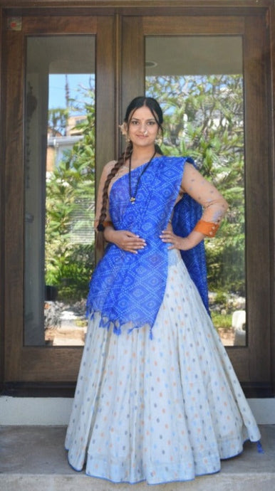 Radha Store Iskcon GOPI Dress -Exquisite Designer Attire for Women (GR