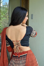 Load image into Gallery viewer, Autumn Goddess Gopi Skirt Outfit (with black Choli)