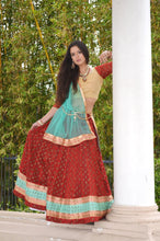 Load image into Gallery viewer, Radha Red Gopi Skirt Outfit