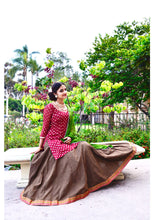 Load image into Gallery viewer, Autumn Fusion - Gopi Skirt Lehenga