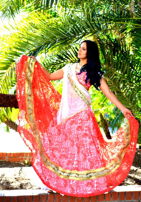 San Diego Sunset-Gopi skirt Lehenga