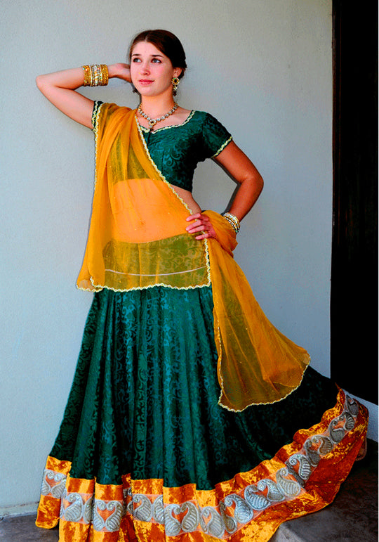 Heavenly Goddess-Gopi Skirt Lehenga – Radha Govinda's Fashions -Gopi ...