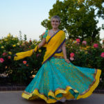 Load image into Gallery viewer, Tropical Sunrise - Gopi Skirt Saree